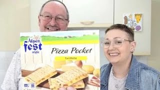 Lidl Alpen Fest Pizza Pockets Tartiflette  Food Review With Roxy [upl. by Dorinda]