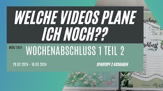 🍀Wochenabschluss 1 März 2024 Teil 2│🏦Spartopf 2 Ausgaben [upl. by Otrebliw552]