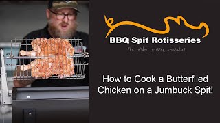 How to Cook a Butterflied Chicken on a Jumbuck Spit [upl. by Llorrad]