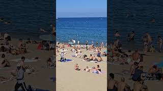 WALKING AROUND BARCELONA BEACH  BARCELONETA ON JULY 2024 [upl. by Richard]