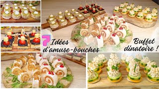 ✨5 IDÉES DAMUSEBOUCHES SANS CUISSON POUR APÉRITIFS DINATOIRE FÊTESBUFFET RAPIDE ET ÉCONOMIQUE 🤑 [upl. by Esirtal]