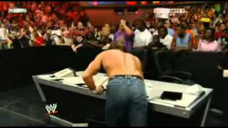 Triple H returns on Raw and destroy Randy Orton part2 [upl. by Aili837]