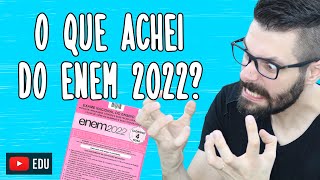 O QUE ACHEI DO ENEM 2022  Opinião Pessoal  Biologia com Samuel Cunha [upl. by Laflam]