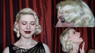 1920s Hairstyle Tutorial for the middle length l Gatsby Hairstyle [upl. by Gall]