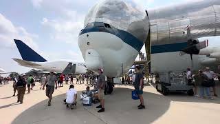 Oshkosh 2023 Day 2 more activities Super Guppy from NASA [upl. by Sobmalarah]