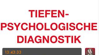 PSYCHOTHERAPIE AUSBILDUNG  Tiefenpsychologische Diagnostik [upl. by Ahker410]