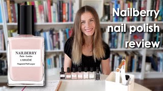 Nailberry Nail Polish Review  Vegan Crueltyfree Halal Breathable Oxygenated [upl. by Leoine]