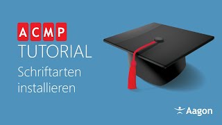 Schriftarten installieren – ACMP Basics [upl. by Graner]