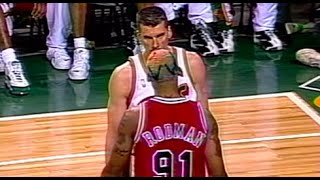 Dennis Rodman Heated Moments 1996 NBA Finals [upl. by Christoffer]