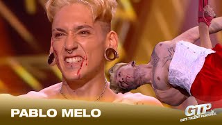 BOTÃO DOURADO Pablo Melo com uma grande atuação de aéreo  Galas  Got Talent Portugal 2024 [upl. by Olenka]