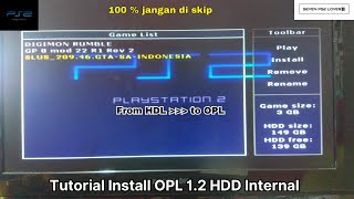 Tutorial Install OPL 12 HDD Internal PS2 Indonesia [upl. by Winwaloe]