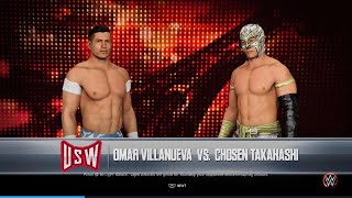 Omar Villanueva Vs Chosen TakahashiUSW [upl. by Aihsei]