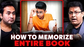 How to MEMORIZE an Entire BOOK with Page Numbers  Memory Man of India [upl. by Eniluap]