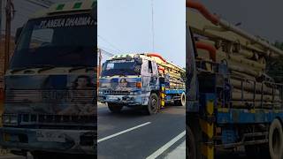 TRUK ISUZU JUMBO BETON PUMP CONCRETE NGEBUT MELAJU CEPAT shorts trending subscribe [upl. by Nahrut]