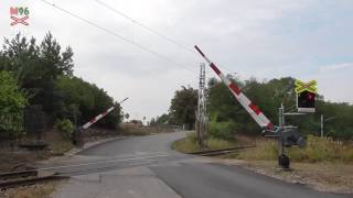 Železniční přejezd Nová Ves u Týniště nad Orlicí P4880  2392016  Czech railroad crossing [upl. by Kerril85]