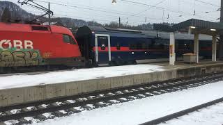 Abfahrt 1116 175 mit NJ421 Amsterdam CentraalInnsbruck Hbf in Kufstein am 17012024 un 0830 [upl. by Naji]