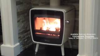 Dovre Vintage 35 Ivory Woodburning stove from Homecare Supplies Darlington [upl. by Columbyne255]