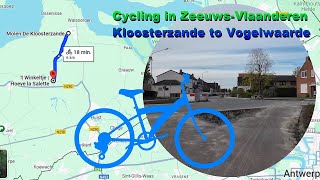 Cycling Kloosterzande to Vogelwaarde Hoeve La Salette 2024 [upl. by Roer]