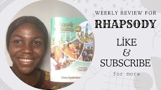 RHAPSODY OF REALITIES REVIEW FOR 11th  17th AUGUST 2024 [upl. by Yerocaj]