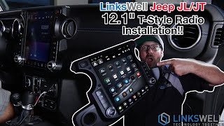 Installation Video for a linksWell Generation 5 TStyle Radio into a Jeep Wrangler  Gladiator [upl. by Torrence]