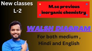 L2  Msc  Walsh diagram  stereochemistry and bonding in main group element inorganic chemistry [upl. by Breger]