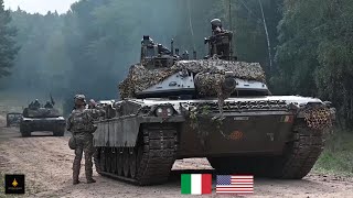 Italian Army Garibaldi Brigade Supports US Army Paratroopers  Germany [upl. by Hoagland]