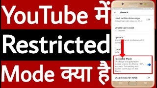 YouTube restricted mode kya hai  What is YouTube restricted mode [upl. by Sesilu389]