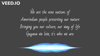 Amerindians of Guyana by Karissia Couchman lyric video [upl. by Hairaza]