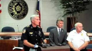 City of McKinney Press Conference  Shooting Incident August 17 2010 1 of 2 [upl. by Valeta]