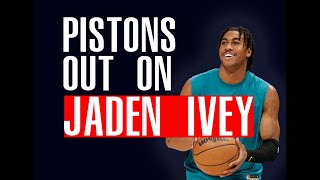 Are The Detroit Pistons Done With Jaden Ivey [upl. by Bowes]