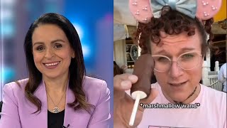 Lefties losing it Rita Panahi reacts to ‘narcissist’ trans activist at Disneyland [upl. by Lebasi]