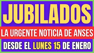 ANSES 🛑 JUBILADOS y AUMENTOS ✚ Fecha de COBRO del 15 al 19 de ENERO 2024 ✚ PNC  AUH  SUAF  AUE [upl. by Maurreen]