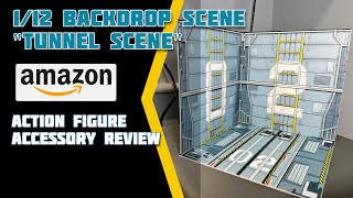 112 Scale Backdrop Scene SciFi Tunnel Diorama  Amazon Action Figure Accessory Review [upl. by Root]