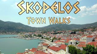 Discover Skopelos Island Town Walks Harbour Views Promenade Shops Greek Islands Vacation [upl. by Notgnilra779]