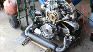 1776cc AirCooled VW Motor with straight cut gears and big valve heads [upl. by Hploda]