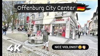 Offenburg City Center  Walking Tour  4K [upl. by Anilehcim658]