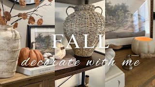 Fall Decorate With Me 2024  Console Table and Arch Cabinet  Fall Decorating Ideas [upl. by Ahsemrak]