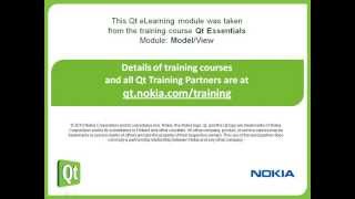 Qt Training ModelView part 14 ModelView Concept Oliver Gutbrod by eGITS [upl. by Earb227]