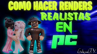 COMO HACER RENDERS REALISTAS DE ROBLOX 2022 HD 4K  ItzValenRoblox [upl. by Moclam]