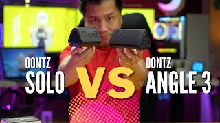 COMPARING TINY Bluetooth Speakers  OontZ Angle Solo VS OontZ Angle 3 [upl. by Ardnekahs654]