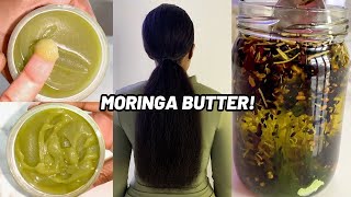 MORINGA BUTTER For Insane Hair Growth  Caution‼️It’s Super Potent😱 [upl. by Gaddi975]