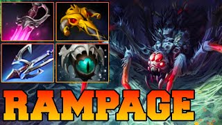 Rampage Broodmother Dota 2  Broodmother Dota 2 Mid Lane Carry Build Pro Gameplay Guide 735 [upl. by Llerdnad]