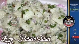 Egg Potato Salad Recipe  Potato and Egg Mayo Salad Recipe  Easy and Quick Salad Recipe [upl. by Esilrac]