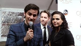 OUATs Colin ODonoghue Sean Maguire amp Lana Parilla on the 100th Ep Red Carpet [upl. by Mcneil]