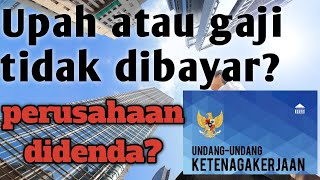 Langkah Hukum Apabila Gaji atau Upah Tidak Dibayar atau Terlambat Dibayar Perusahaan [upl. by Eselahs352]