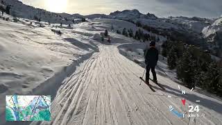 Zermatt 4K POV ski run Sunnegga Rothorn  Zermatt [upl. by Carli]