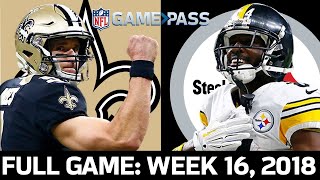 Pittsburgh Steelers vs New Orleans Saints Week 16 2018 FULL Game [upl. by Vieva]