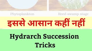 Hydrarch Succession Trick  Hydrosere  NCERT Biology  Ecology Mnemonics  NEET EXPLORER  MTG [upl. by Alaet]