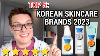 TOP 5 KOREAN SKINCARE BRANDS 2023 [upl. by Sirac]