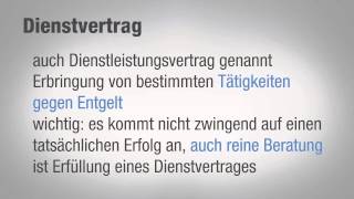 Rechtsgrundlagen für Kreative Tutorial Vertragstypen video2braincom [upl. by Irelav]